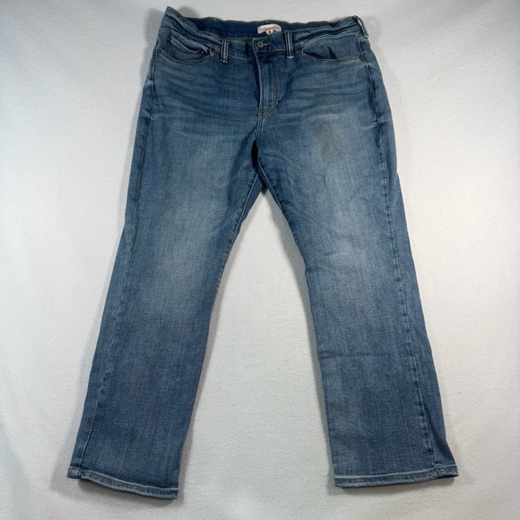 Lucky Brand Jeans Mens 40 Blue Athletic Straight Mid Rise Medium Wash Stretch - Picture 1 of 15
